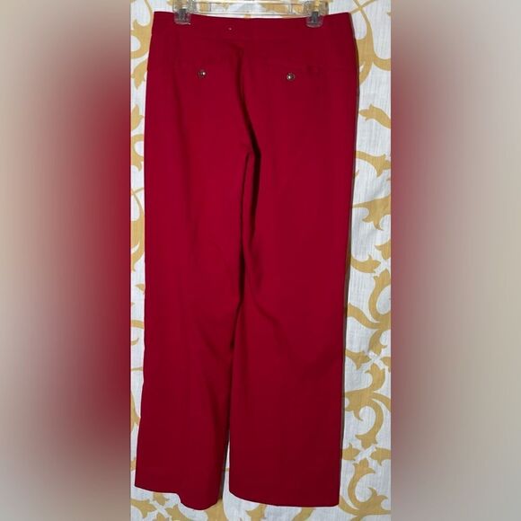 🔥❤️🔥 Designs by Mark Eisen Crisp Slacks Straight Leg Women Size 6 - Picture 6 of 7